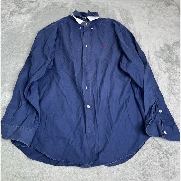 Ralph Lauren Blake Long Sleeve Button Down Shirt Men's Size Large Blue - Picture 1 of 11